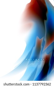 Holographic paint explosion design, fluid colors flow, colorful storm. Liquid mixing colours motion concept, trendy abstract background layout template for business presentation, app wallpaper banner