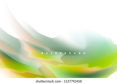 Holographic paint explosion design, fluid colors flow, colorful storm. Liquid mixing colours motion concept, trendy abstract background layout template for business presentation, app wallpaper banner