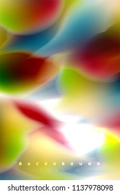 Holographic paint explosion design, fluid colors flow, colorful storm. Liquid mixing colours motion concept, trendy abstract background layout template for business presentation, app wallpaper banner