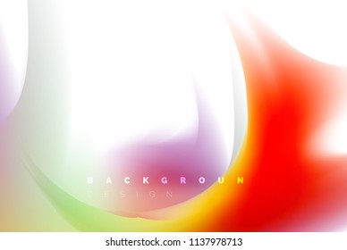 Design holográfico da explosão da pintura, fluido cores fluem, tempestade colorida. Liquid mistura de cores conceito de movimento, modelo de layout de fundo abstrato moderno para apresentação de negócios, aplicativo banner wallpaper