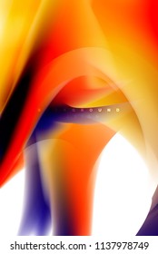 Holographic paint explosion design, fluid colors flow, colorful storm. Liquid mixing colours motion concept, trendy abstract background layout template for business presentation, app wallpaper banner