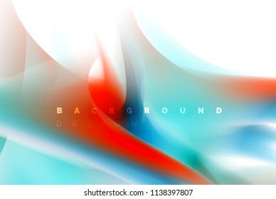Holographic paint explosion design, fluid colors flow, colorful storm. Liquid mixing colours motion concept, trendy abstract background layout template for business presentation, app wallpaper banner