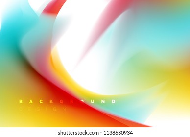 Holographic paint explosion design, fluid colors flow, colorful storm. Liquid mixing colours motion concept, trendy abstract background layout template for business presentation, app wallpaper banner