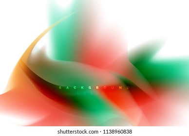 Holographic paint explosion design, fluid colors flow, colorful storm. Liquid mixing colours motion concept, trendy abstract background layout template for business presentation, app wallpaper banner