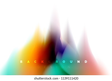 Holographic paint explosion design, fluid colors flow, colorful storm. Liquid mixing colours motion concept, trendy abstract background layout template for business presentation, app wallpaper banner