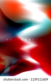 Holographic paint explosion design, fluid colors flow, colorful storm. Liquid mixing colours motion concept, trendy abstract background layout template for business presentation, app wallpaper banner