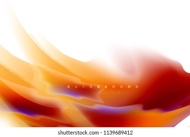 Holographic paint explosion design, fluid colors flow, colorful storm. Liquid mixing colours motion concept, trendy abstract background layout template for business presentation, app wallpaper banner
