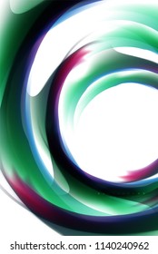 Holographic paint explosion design, fluid colors flow, colorful storm. Liquid mixing colours motion concept, trendy abstract background layout template for business presentation, app wallpaper banner