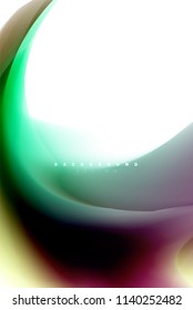 Holographic paint explosion design, fluid colors flow, colorful storm. Liquid mixing colours motion concept, trendy abstract background layout template for business presentation, app wallpaper banner