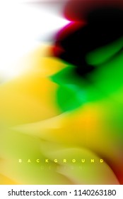 Holographic paint explosion design, fluid colors flow, colorful storm. Liquid mixing colours motion concept, trendy abstract background layout template for business presentation, app wallpaper banner