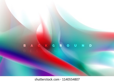 Diseño de explosión de pintura holográfica, flujo de colores fluidos, tormenta colorida. Concepto de movimiento de mezcla de colores líquido, plantilla de diseño de fondo abstracto de moda para presentación empresarial, banner de papel tapiz de aplicación