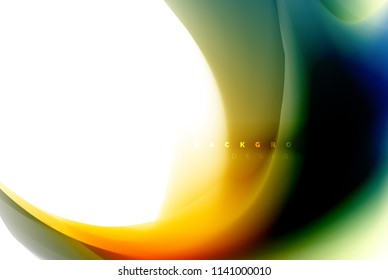 Holographic paint explosion design, fluid colors flow, colorful storm. Liquid mixing colours motion concept, trendy abstract background layout template for business presentation, app wallpaper banner