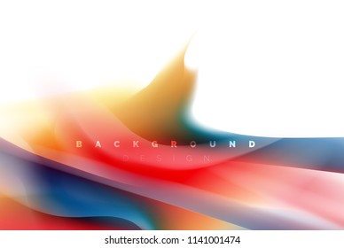 Holographic paint explosion design, fluid colors flow, colorful storm. Liquid mixing colours motion concept, trendy abstract background layout template for business presentation, app wallpaper banner