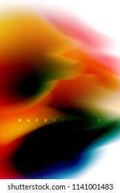 Diseño de explosión de pintura holográfica, flujo de colores fluidos, tormenta colorida. Diseño de movimiento de colores de mezcla líquida, plantilla de diseño de fondo abstracto de moda para presentación de negocios, banner de papel tapiz de aplicación