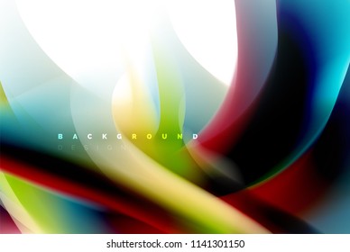 Holographic paint explosion design, fluid colors flow, colorful storm. Liquid mixing colours motion concept, trendy abstract background layout template for business presentation, app wallpaper banner