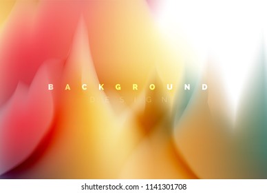 Holographic paint explosion design, fluid colors flow, colorful storm. Liquid mixing colours motion concept, trendy abstract background layout template for business presentation, app wallpaper banner