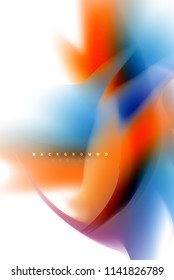 Holographic paint explosion design, fluid colors flow, colorful storm. Liquid mixing colours motion concept, trendy abstract background layout template for business presentation, app wallpaper banner