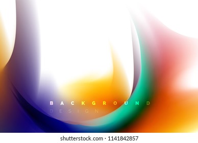 Holographic paint explosion design, fluid colors flow, colorful storm. Liquid mixing colours motion concept, trendy abstract background layout template for business presentation, app wallpaper banner