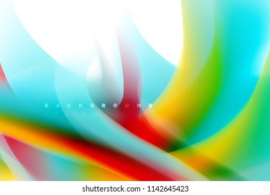 Holographic paint explosion design, fluid colors flow, colorful storm. Liquid mixing colours motion concept, trendy abstract background layout template for business presentation, app wallpaper banner