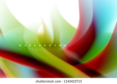 Holographic paint explosion design, fluid colors flow, colorful storm. Liquid mixing colours motion concept, trendy abstract background layout template for business presentation, app wallpaper banner