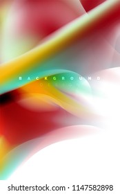 Diseño de explosión de pintura holográfica, flujo de colores fluidos, tormenta colorida. Diseño de movimiento de colores de mezcla líquida, plantilla de diseño de fondo abstracto de moda para presentación de negocios, banner de papel tapiz de aplicación