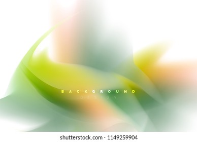 Holographic paint explosion design, fluid colors flow, colorful storm. Liquid mixing colours motion concept, trendy abstract background layout template for business presentation, app wallpaper banner