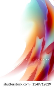 Diseño de explosión de pintura holográfica, flujo de colores fluidos, tormenta colorida. Diseño de movimiento de colores de mezcla líquida, plantilla de diseño de fondo abstracto de moda para presentación de negocios, banner de papel tapiz de aplicación