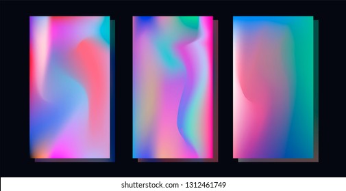 Holographic Vector Background Abstract Full Color Stock Vector (Royalty ...