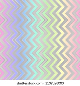 Holographic paper graphic foil vector pattern. Fashion magazine cover background with rainbow spectrum metallic gradient hologram. Luxurious silver holographic foil paper pattern design.