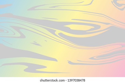 Holographic paper marble vector background.