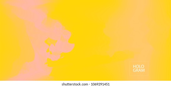 Holographic Paper Vector Background. Horizontal Glam Colour Iridescent Pattern. Vibrant Gradient Neon Cool Teal Wallpaper. Unfocused Lights, Contrast Holographic Background, Bright Hipster Pattern