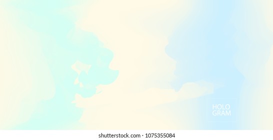 Holographic Paper Vector Background. Horizontal Glam Colour Iridescent Pattern. Funky Gradient Neon Cool Teal Wallpaper. Unfocused Pearl, Contrast Holographic Background, Bright Hipster Pattern
