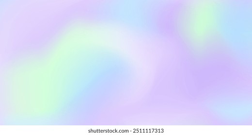 Fondo azul del gradiente del bebé de la menta rosa pastel holográfico de la lavanda para la cabecera del Web, diseño del Anuncio. Fondo lindo del holograma, papel suave de la textura