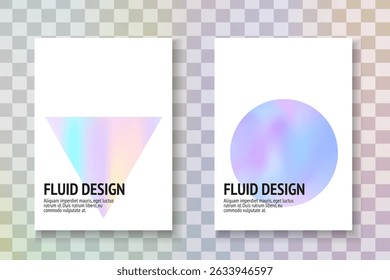 Holographic Poster. Digital Screen. Colourful Metal Illustration. Violet Gradient Paper. Iridescent Texture. Graphic Design. Neon Presentation. Blue Holographic Poster