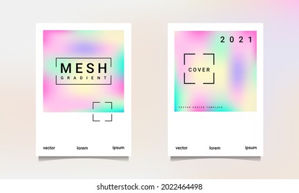 conjunto de afiches holográficos, adecuados para fondo, afiches, papel tapizado, pantalla de teléfono celular, banner y otros