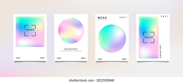 conjunto de afiches holográficos, adecuados para fondo, afiches, papel tapizado, pantalla de teléfono celular, banner y otros