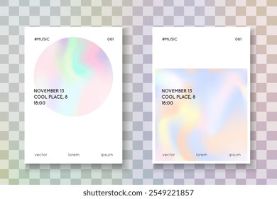 Holographic Presentation. Color Background. Pink Rainbow Paper. Geometric Texture. Chrome Effect. Pastel Vector. Business White Illustration. Purple Holographic Presentation