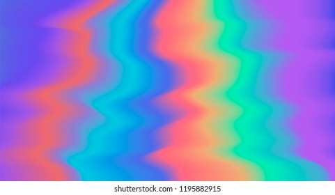 Holographic psychedelic illustration of polarization in retro tie dye 60s-70s hippie style. Synthwave/ retrowave/ vaporwave neon aesthetics.