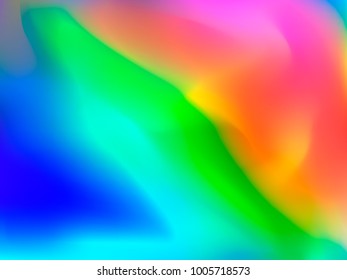 holographic rainbow foil abstract background. colorful bright blurry backdrop