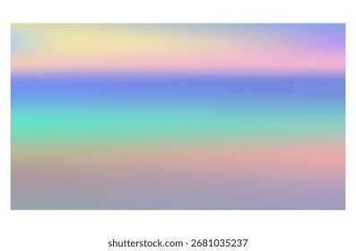 
Holographic Rainbow Gradient Background with Iridescent Color Spectrum for Trendy Digital Design
