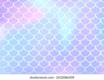 Holografischer Hintergrund mit Farbverlauf-Meerjungfrau.
