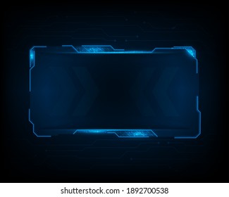 Holographic Screen Frame Template Background Illustration And Science Screen