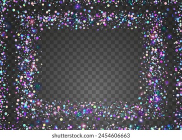 Holographic Serpentine. Festive Glitter. Happy Texture. Cristal Ribbon. Carnival Confetti. Purple Glare Tinsel. Disco Surprise Explosion. Falling Poster. Pink Holographic Serpentine