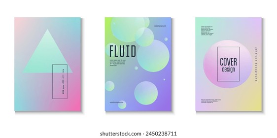 Holografische Form. 3D-Hintergrund. Kreative Elemente. In: Gradient Poster. In: Aesthetic Space Illustration. Purple Triangle Set. Astronaut Hipster Poster. Violette holografische Form