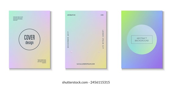 Holographic Shape. Abstract Background. Creative Elements. Purple 3d Set. Aesthetic Sphere Template. Triangle Design. Fluorescent Digital Placard. Blue Holographic Shape