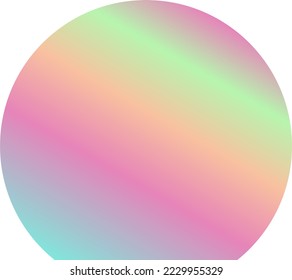 Holographic Shape Decorative Element Vector