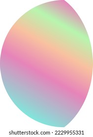 Holographic Shape Decorative Element Vector