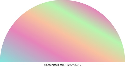 Holographic Shape Decorative Element Vector