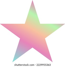 Holographic Shape Decorative Element Vector