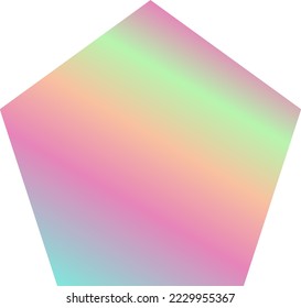 Holographic Shape Decorative Element Vector